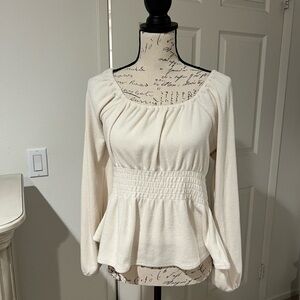 🛍️Madewell Women's Long sleeve Blouse Sz Large